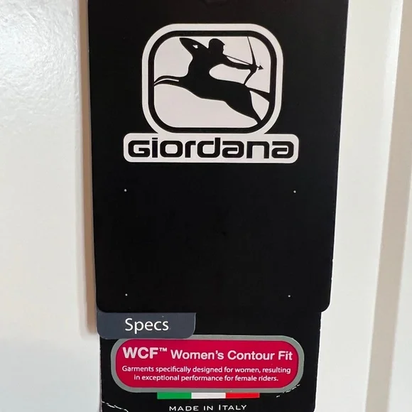 Giordana Women's Cycling Jersey, Size Small, White with black and coral floral - Picture 2 of 5